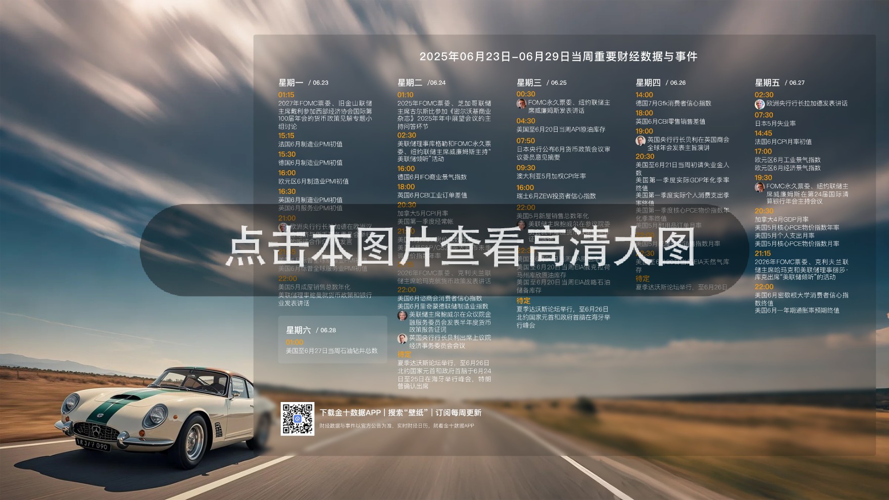 2025年06月23日-2025年06月29日财经数据与事件
